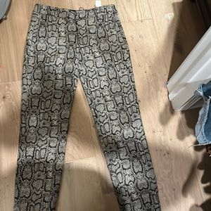 Zara snake skin trouser